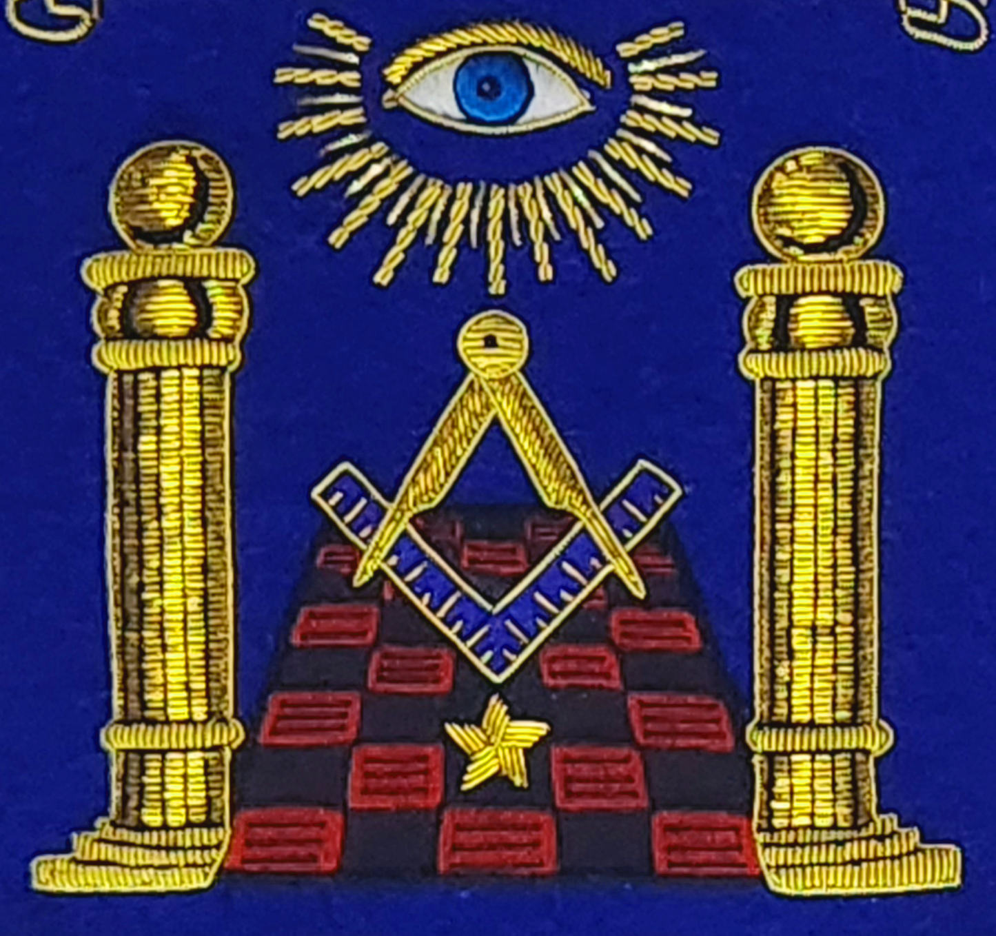 Grand Secretary Pennant - Gold Bullion Hand embroidery