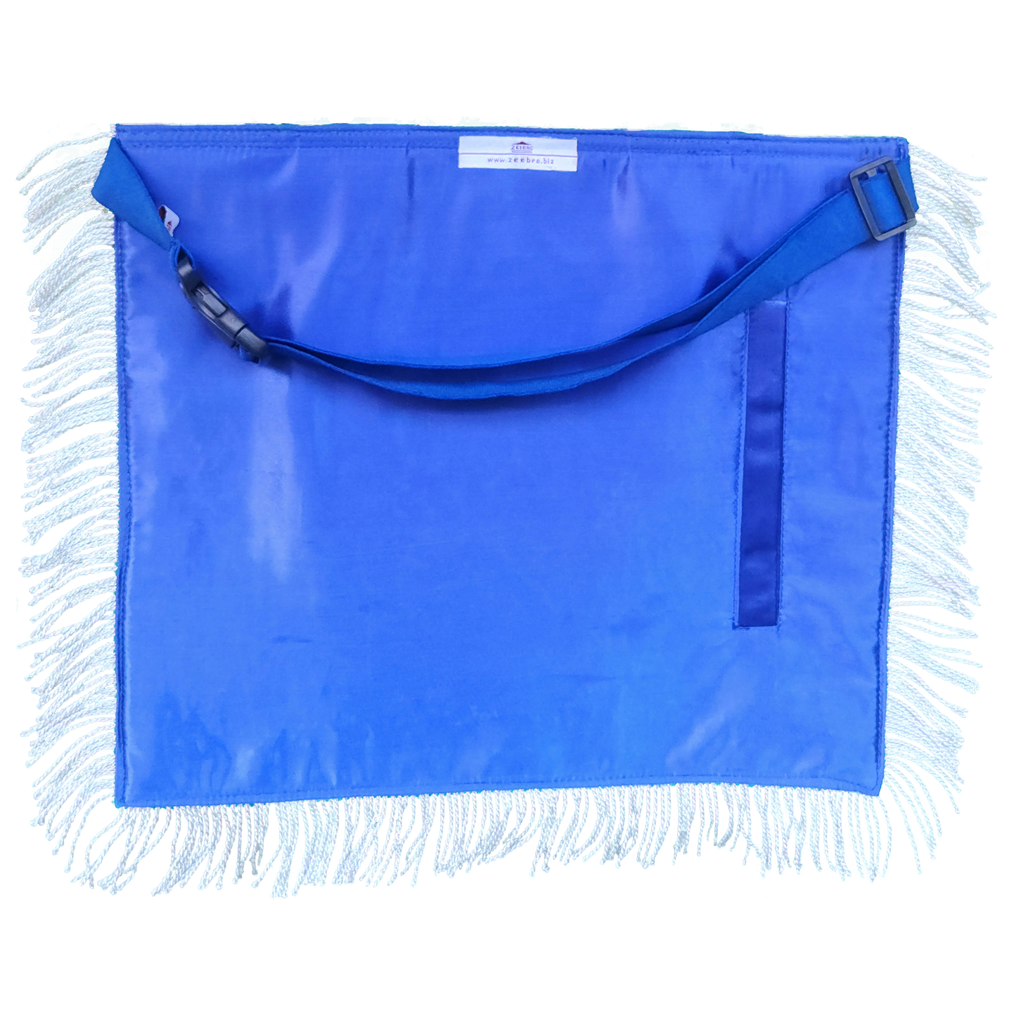Past Master Blue Lodge Apron - Silver Bullion and Black thread Hand Embroidery