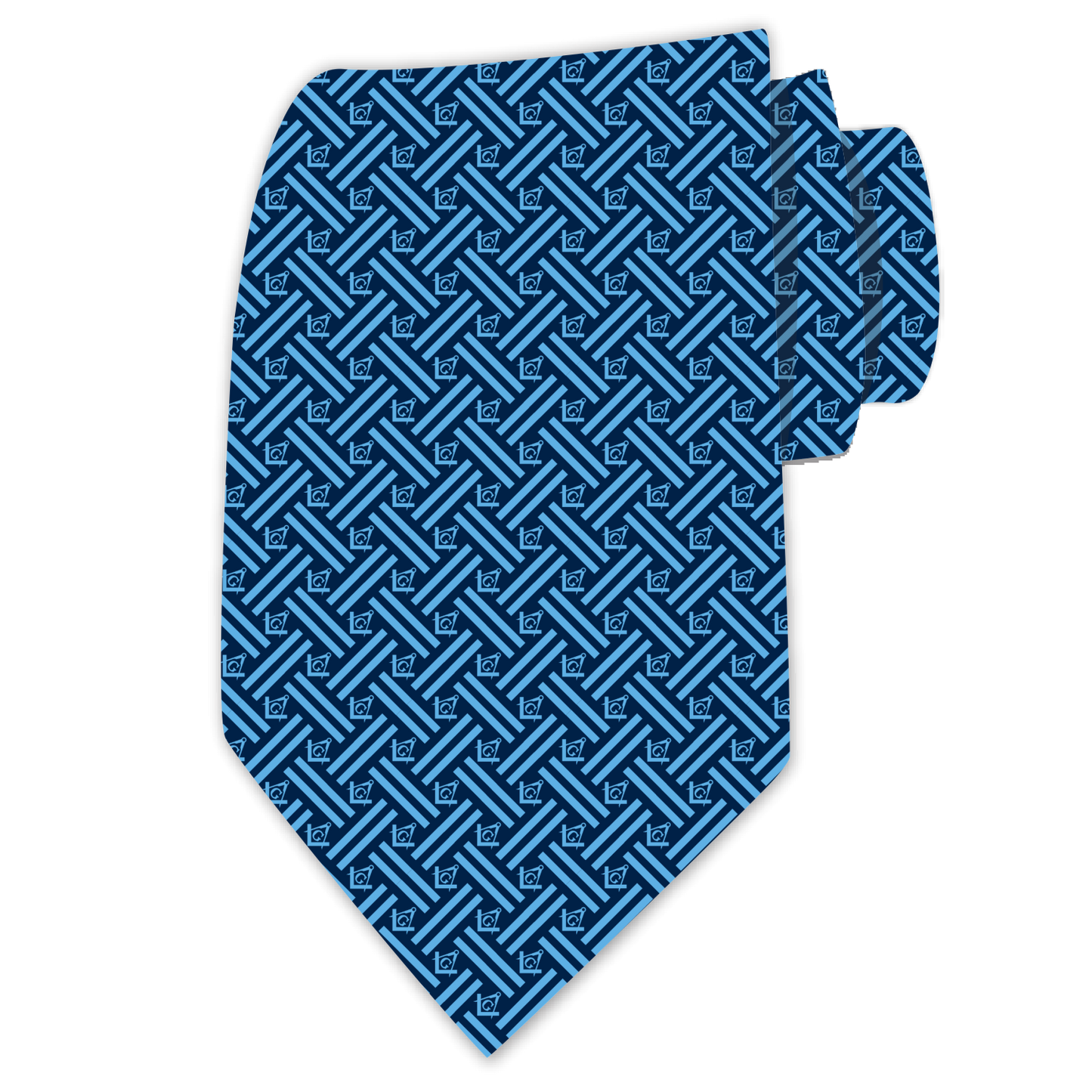 Masonic Blue Tie - Prudent Compass Collection 2340