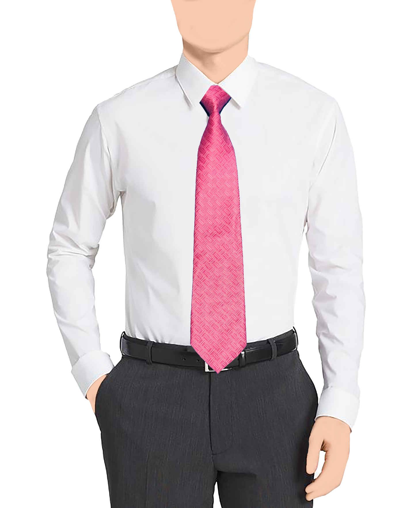 Masonic Pink Tie - Prudent Compass Collection 2340