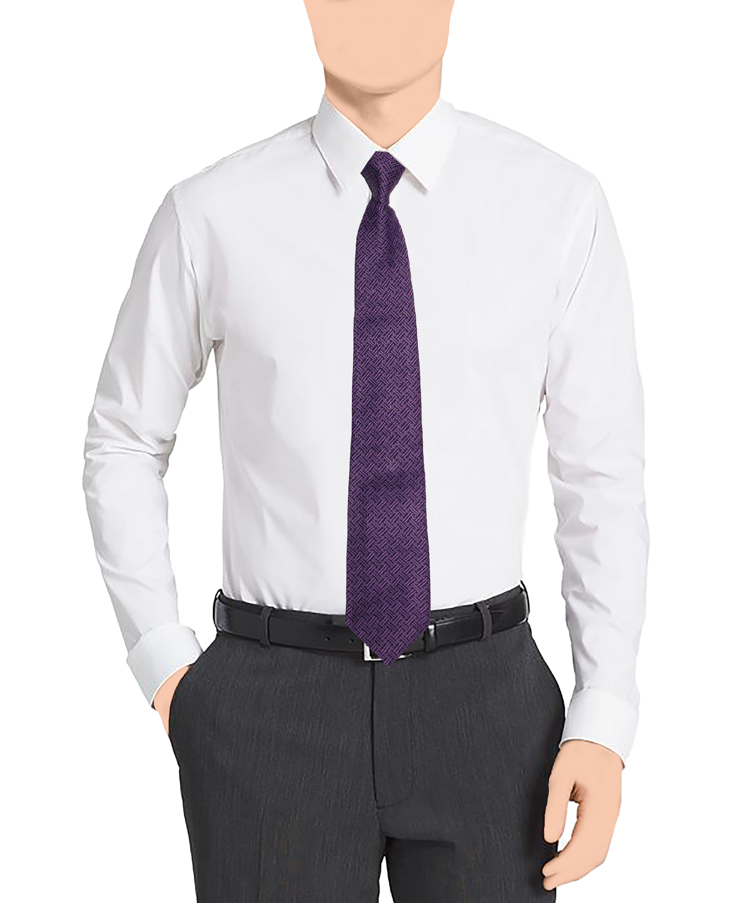 Masonic Purple Tie - Prudent Compass Collection 2340