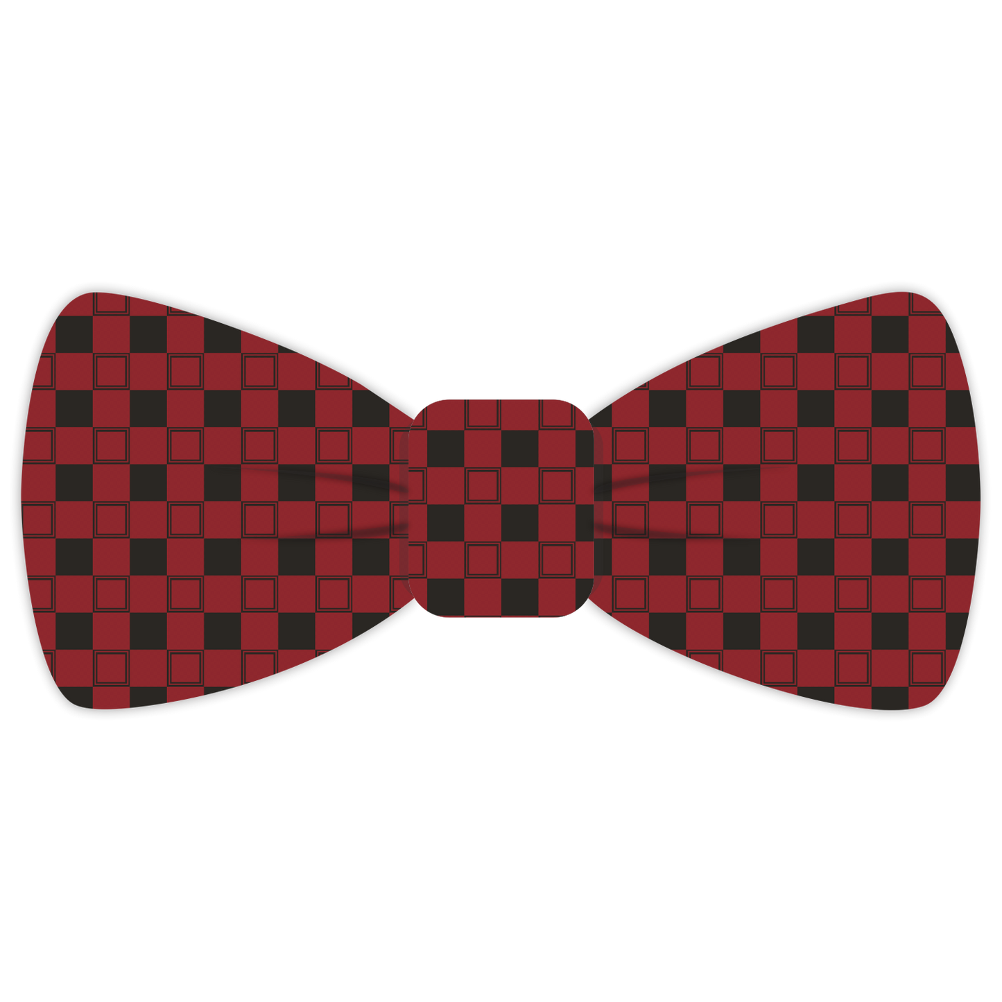 Masonic Black & Red Tie - Tessellated Sublime Collection 2360