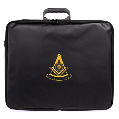 Dual-Purpose Masonic Briefcase & Apron Case | Premium Faux Leather Construction