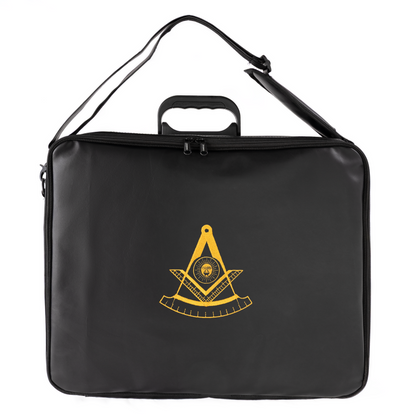 Dual-Purpose Masonic Briefcase & Apron Case | Premium Faux Leather Construction