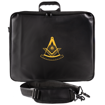 Dual-Purpose Masonic Briefcase & Apron Case | Premium Faux Leather Construction