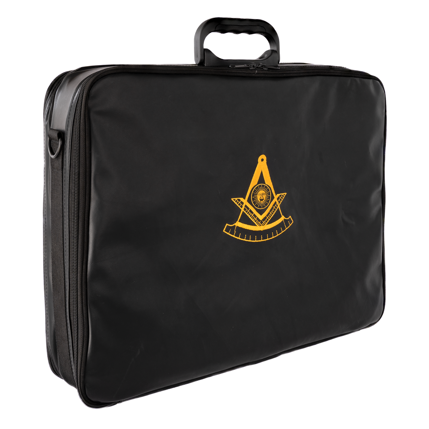 Dual-Purpose Masonic Briefcase & Apron Case | Premium Faux Leather Construction