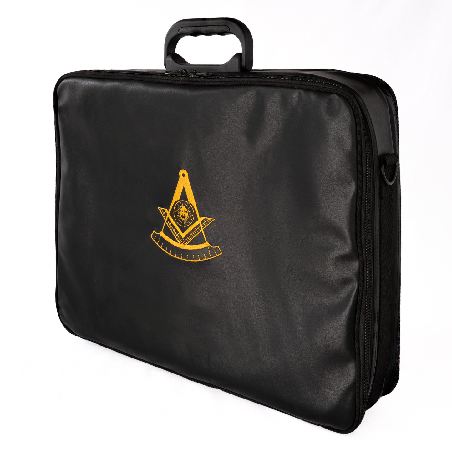 Dual-Purpose Masonic Briefcase & Apron Case | Premium Faux Leather Construction