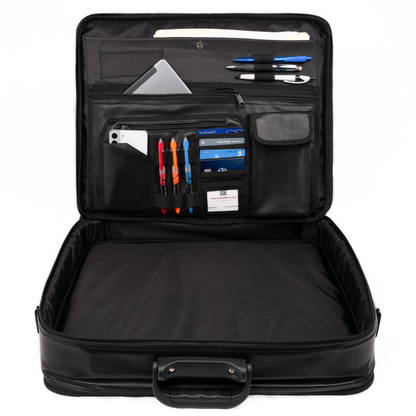 Dual-Purpose Masonic Briefcase & Apron Case | Premium Faux Leather Construction