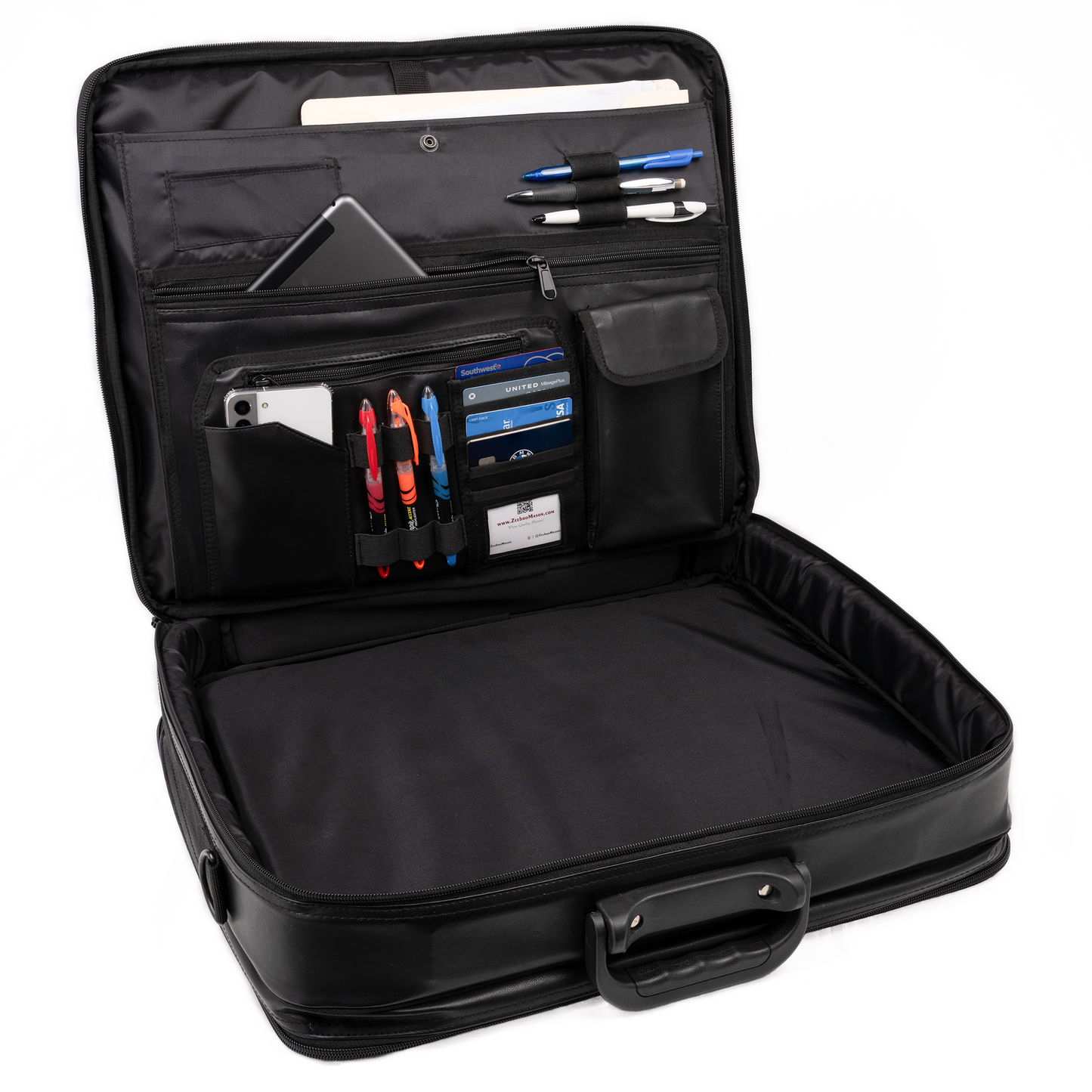 Dual-Purpose Masonic Briefcase & Apron Case | Premium Faux Leather Construction