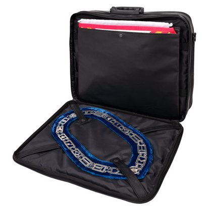 Dual-Purpose Masonic Briefcase & Apron Case | Premium Faux Leather Construction