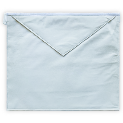 Master Mason Masonic Apron – Premium Genuine White Lambskin with Classic Elegance