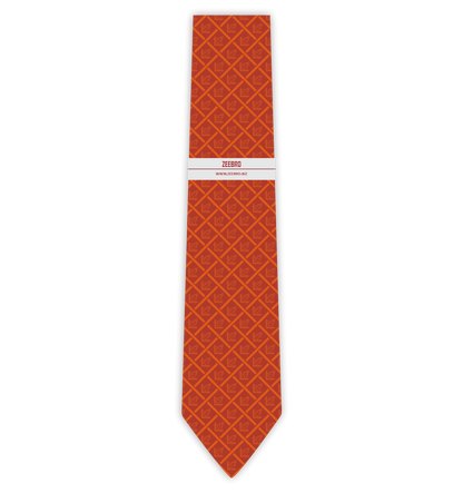 Masonic Orange Tie - Prudent Compass Collection 2330