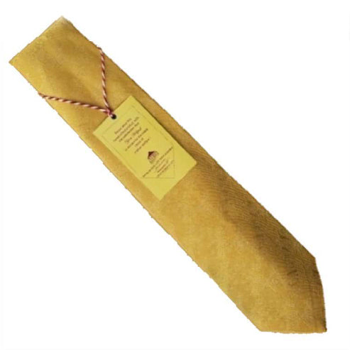 Masonic Yellow Tie - Pillars and Stars Design