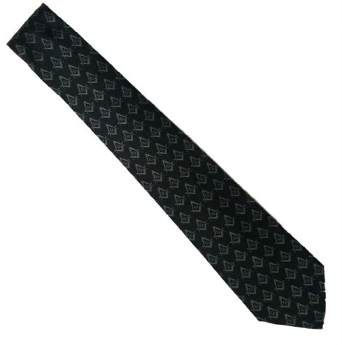 Masonic Black Tie - Square and Compass Design