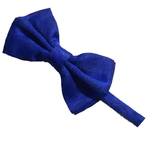 Masonic Bow Tie - Blue Fabric with Lodge Seal Design
