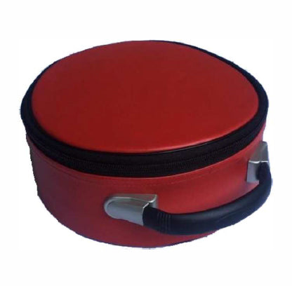 Masonic Crown Cap Case - Premium Quality Red Faux Leather
